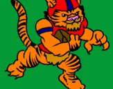 Dibuix Jugador tigre pintat per anónimo
