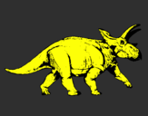 Dibuix Triceratops pintat per LALO