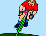 Dibuix Ciclista amb gorra  pintat per OSCAR 10
