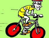 Dibuix Ciclisme  pintat per Núria
