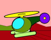 Dibuix Helicòpter petit  pintat per ignasi