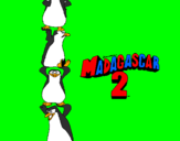 Dibuix Madagascar 2 Pingüins pintat per ADRIA