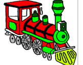 Dibuix Tren pintat per Montse