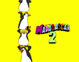 Dibuix Madagascar 2 Pingüins pintat per queralt.v.ll