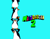 Dibuix Madagascar 2 Pingüins pintat per pokeamigos