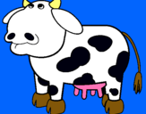 Dibuix Vaca pensativa pintat per Diana M
