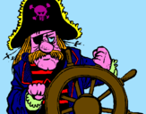 Dibuix Capità pirata pintat per ROGER