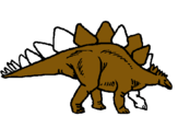 Dibuix Stegosaurus pintat per jordi lopez