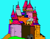 Dibuix Castell medieval pintat per sinda