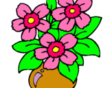 Dibuix Gerro de flors pintat per eric  bertolin gasso