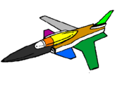 Dibuix Jet pintat per rouchka