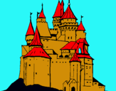 Dibuix Castell medieval pintat per Laura