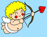 Dibuix Cupido pintat per Nora