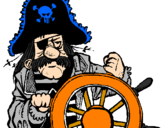 Dibuix Capità pirata pintat per Mercè