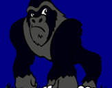 Dibuix Goril·la pintat per sandra