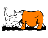 Dibuix Rinoceront i Papallona pintat per 8jnmbv1c