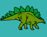 Dibuix Stegosaurus pintat per carleteta
