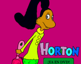 Dibuix Horton - Sally O'Maley pintat per carla