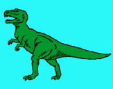 Dibuix Tiranosaurus Rex pintat per joan