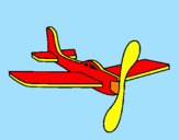 Dibuix Avió de cartro pintat per IVAN PALOMINO