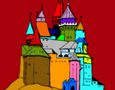 Dibuix Castell medieval pintat per GERARD