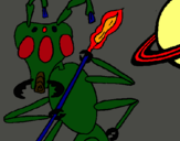 Dibuix Formiga alienigena pintat per John