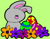 Dibuix Conillet de Pasqua pintat per sharpey