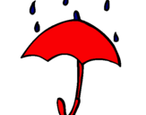 Dibuix Paraigües pintat per tania  chover