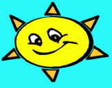 Dibuix Sol somrient pintat per cristina98