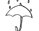 Dibuix Paraigües pintat per oriol
