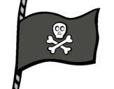 Dibuix Bandera pirata pintat per  bauti-