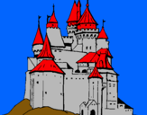 Dibuix Castell medieval pintat per sergi rigat