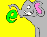 Dibuix Elefant pintat per Marga