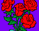 Dibuix Ram de roses pintat per anna alexandra