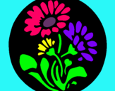 Dibuix Gravat amb flors pintat per Mireia_mp