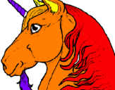 Dibuix Cap d'unicorn pintat per  marrina