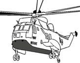 Dibuix Helicòpter al rescat  pintat per n 