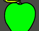 Dibuix poma pintat per fule -52