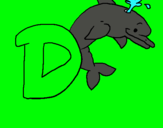 Dibuix Dofí pintat per fatima  tukarra
