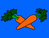 Dibuix pastanaga pintat per VILLA