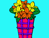 Dibuix Cistell amb flors 3 pintat per helen huari