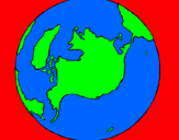 Dibuix Planeta Terra pintat per alex avr