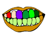 Dibuix Boca i dents pintat per hhjyjtuututyhhhnbghhh