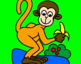 Dibuix Mono pintat per VALENTINA