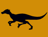 Dibuix Velociraptor  pintat per nacho
