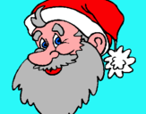 Dibuix Cara del Pare Noel pintat per anònim