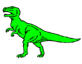 Dibuix Tiranosaurus Rex pintat per Mercè