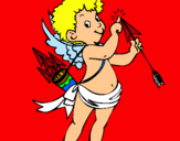 Dibuix Cupido pintat per queralt soler garcia
