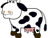 Dibuix Vaca pensativa pintat per dibuix vaca