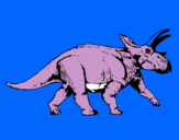 Dibuix Triceratops pintat per ALEX